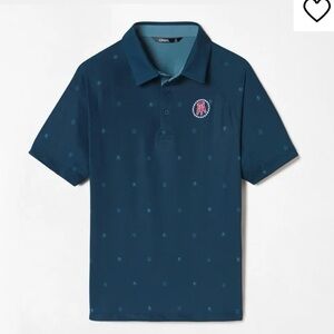 Mens Barstool Sports Stools and Stars Short Sleeve Golf Polo Medium